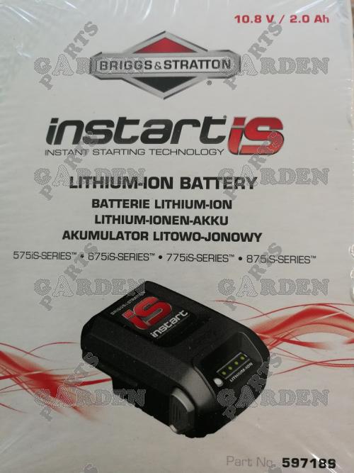 BATTERIA BRIGGS & STRATTON INSTART 593560 (senza ulteriori sconti) 